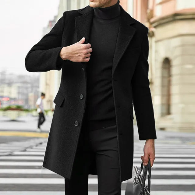 Men’s Elegant Office Style Winter Coat