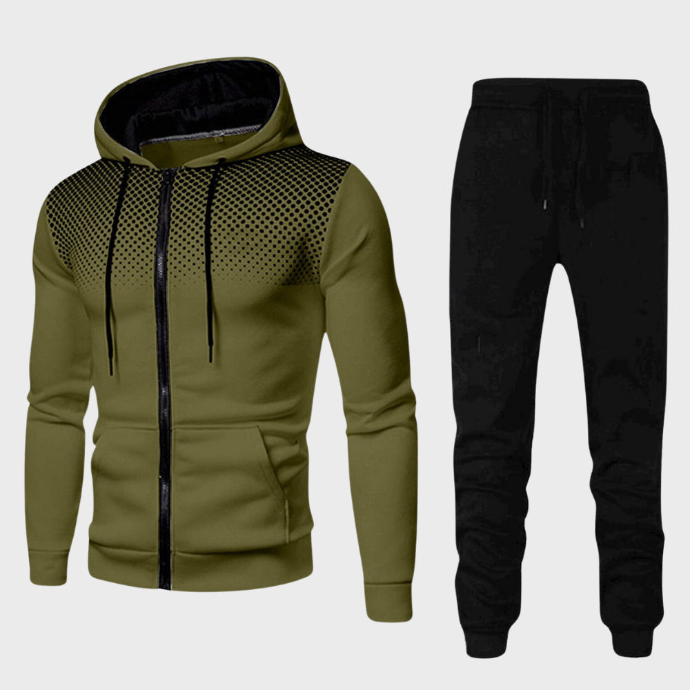 Men’s Casual Tracksuit Set with Hoodie