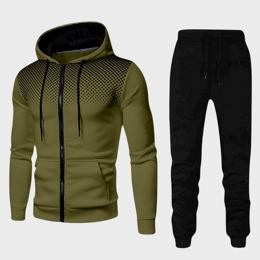 Conjunto de chándal informal para hombre con capucha
