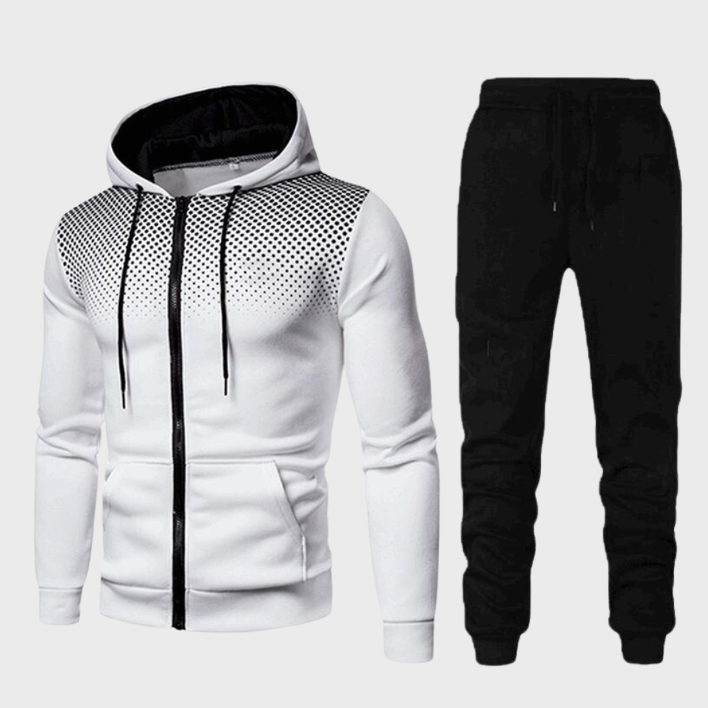 Men’s Casual Tracksuit Set with Hoodie