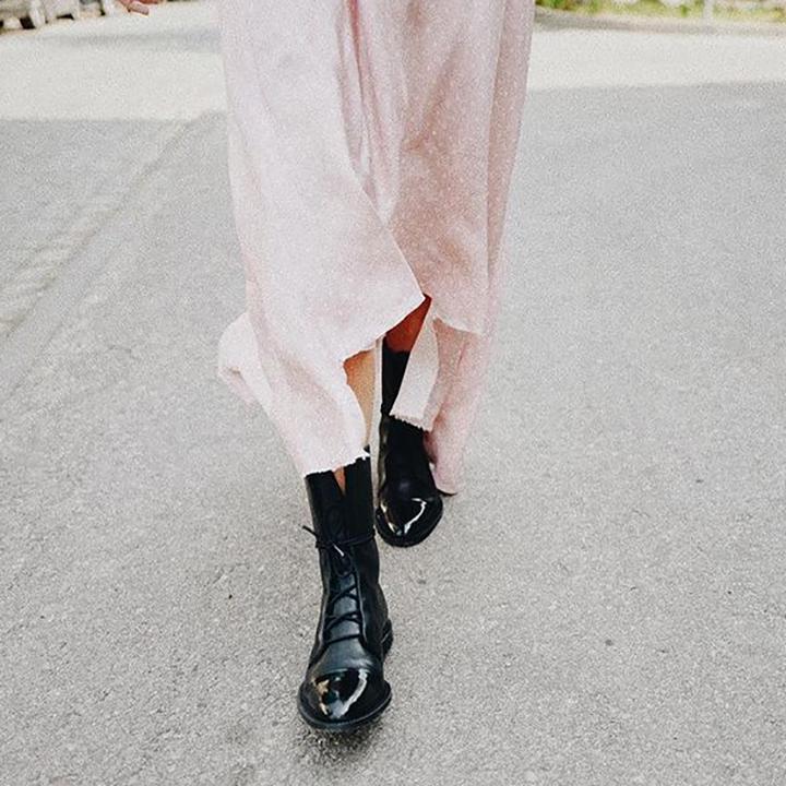 Women’s Lace-Up Leather Ankle Boots