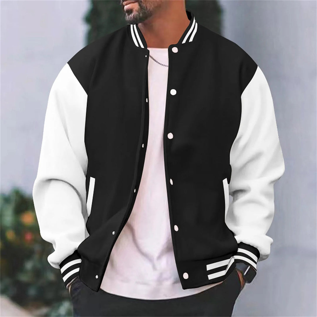 Men’s Retro Letterman Style Varsity Jacket