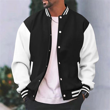 Men’s Retro Letterman Style Varsity Jacket
