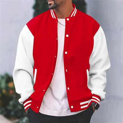 Men’s Retro Letterman Style Varsity Jacket