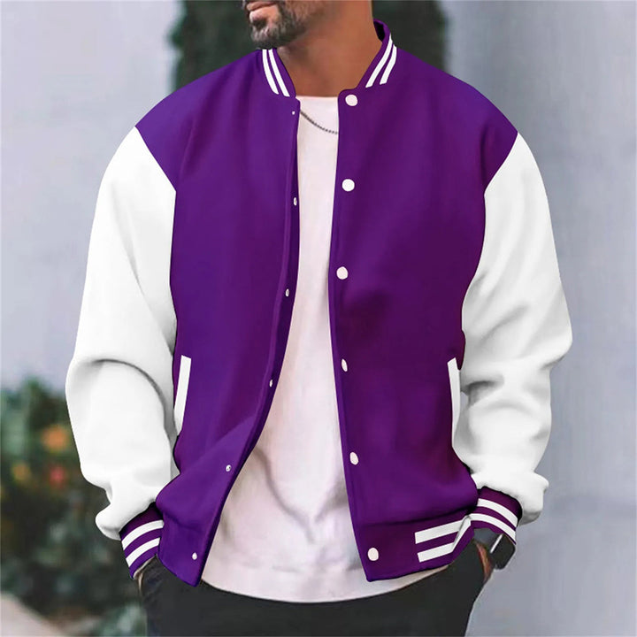 Men’s Retro Letterman Style Varsity Jacket