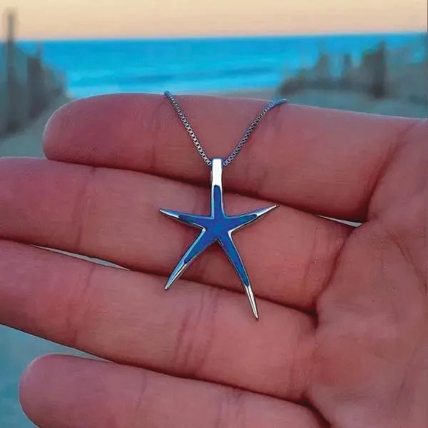 Collar con colgante de estrella de mar