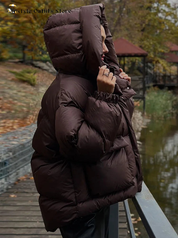 Winter Oversized Puffer Jacket Women