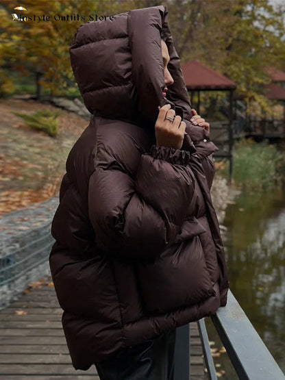 Winter Oversized Puffer Jacket Women