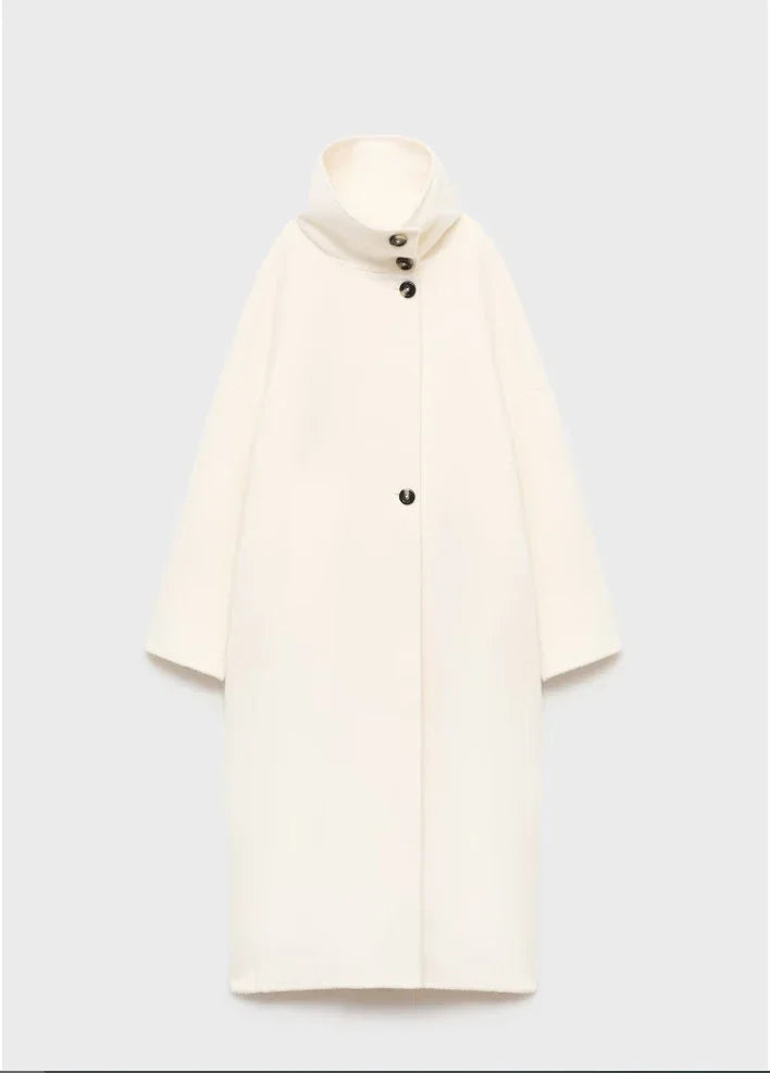 Women’s Winter Long Button-Up Trench Coat