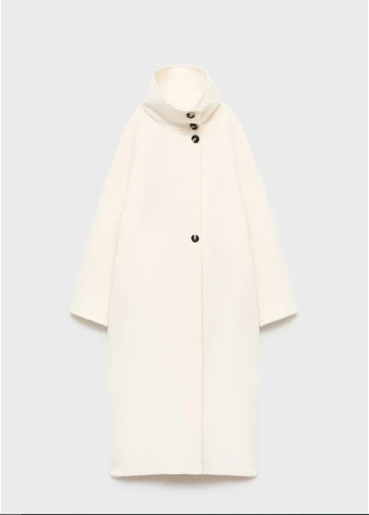Women’s Winter Long Button-Up Trench Coat
