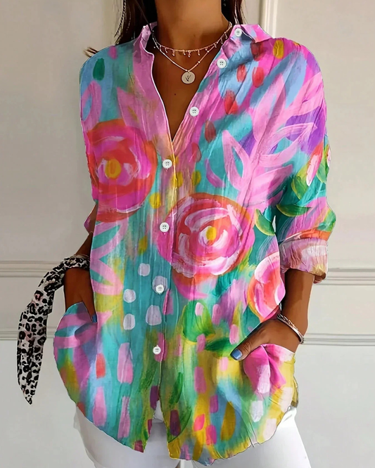 Colorful Pattern Blouse