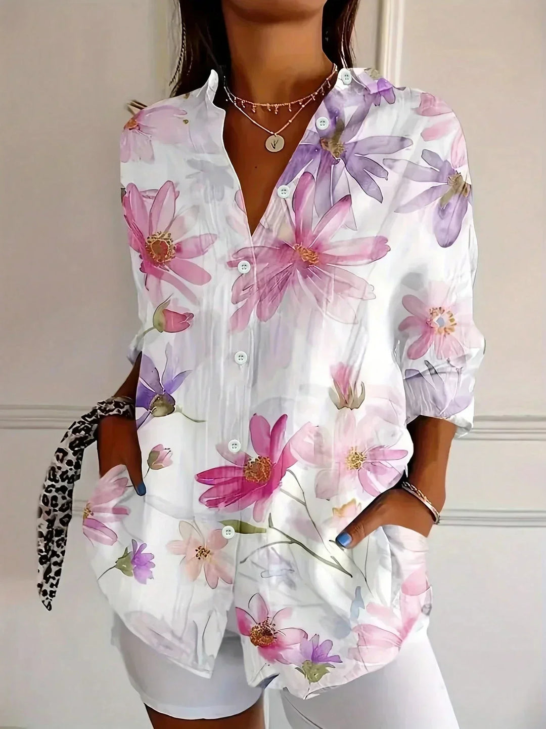 Colorful Pattern Blouse