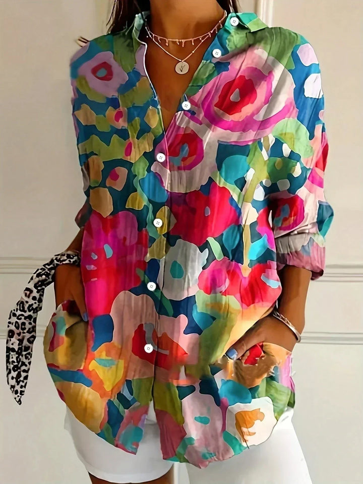 Colorful Pattern Blouse