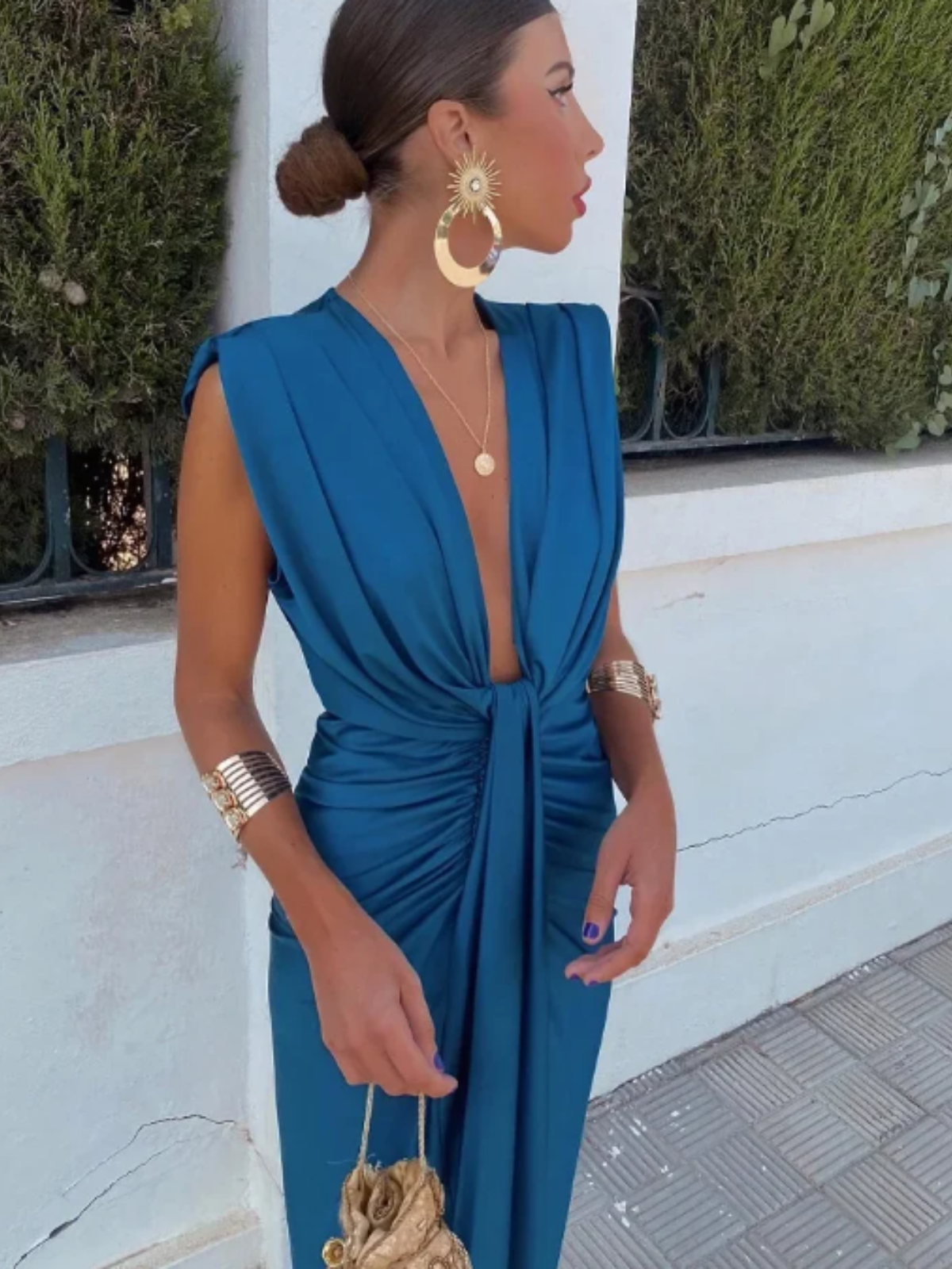 Elegant V-Neck Dress