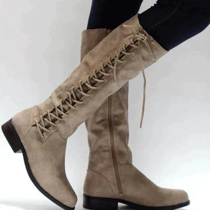 Women’s Knee High Boots With Lace Up