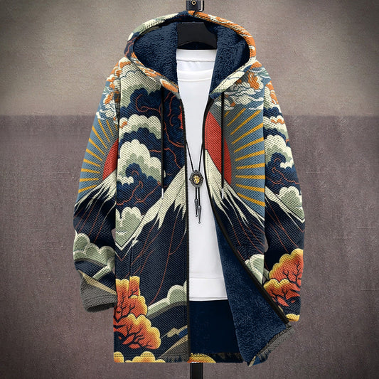 Statement Hooded Fleece Coat
