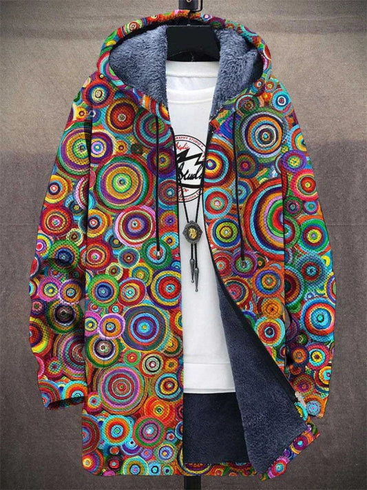 Modern Travel Print Cardigan