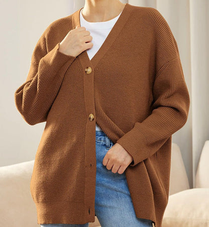 Women’s Winter Knit Casual Button Up  Cardigan