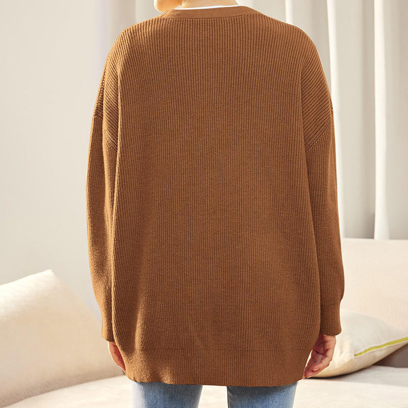 Women’s Winter Knit Casual Button Up  Cardigan