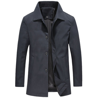 Classic Button Up Lightweight Jacket for Men
