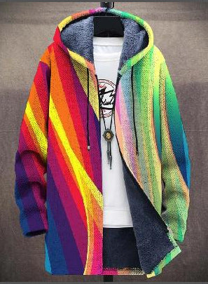 Modern Travel Print Cardigan