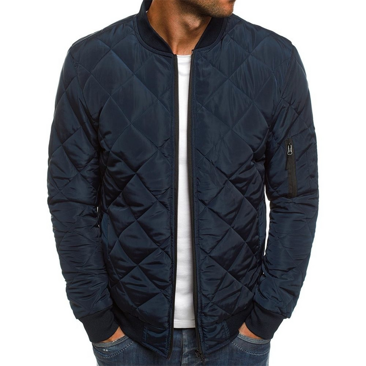 Streetwear Inspired Quilted Jacket For Men