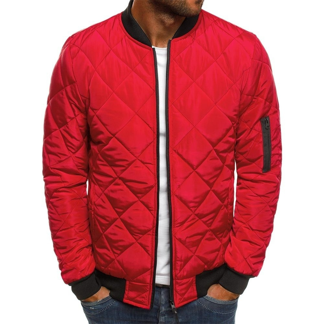 Streetwear Inspired Quilted Jacket For Men