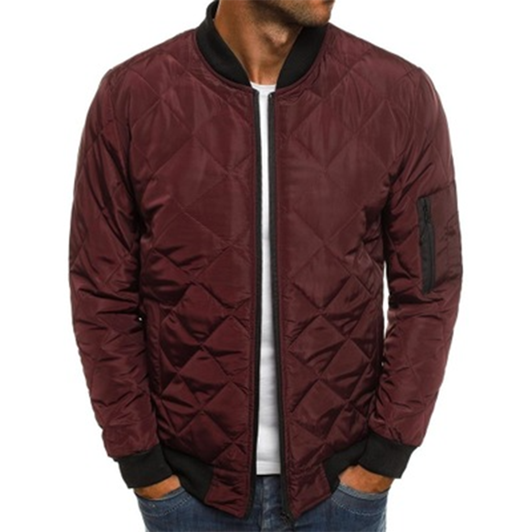 Streetwear Inspired Quilted Jacket For Men