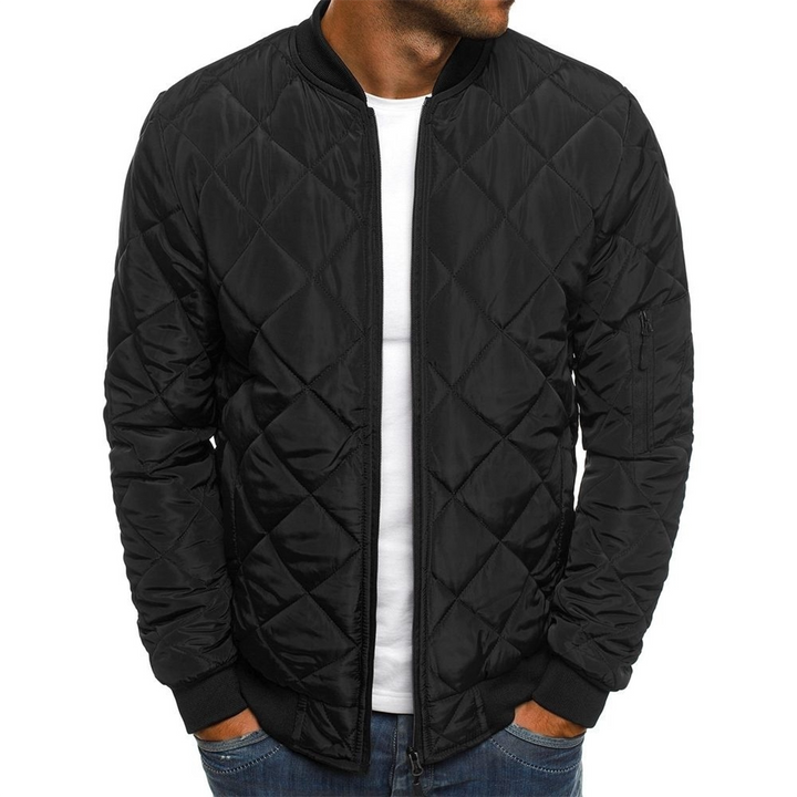 Streetwear Inspired Quilted Jacket For Men