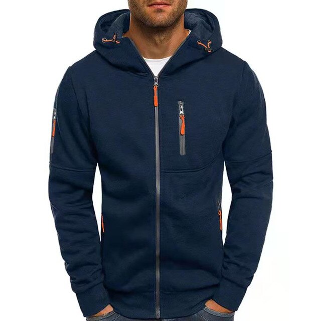 Chaqueta deportiva con capucha para hombre 
