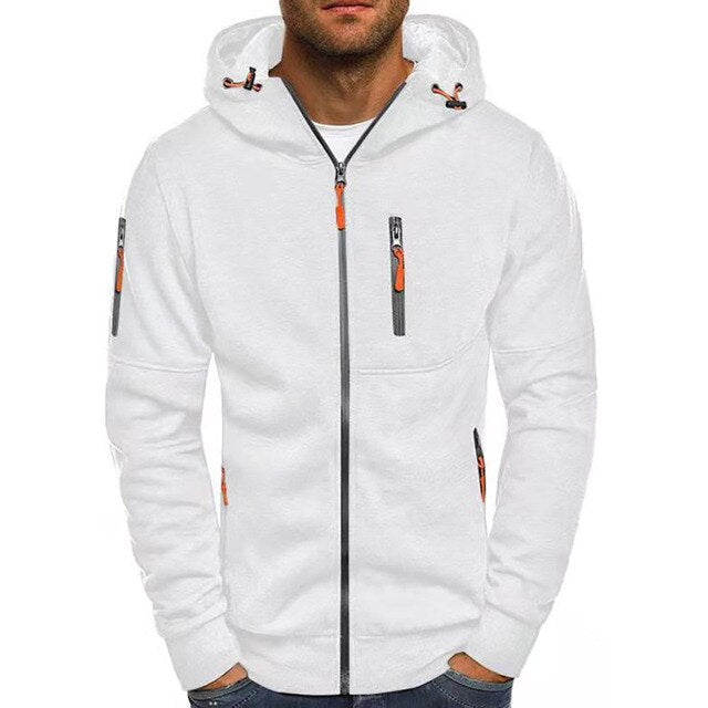 Chaqueta deportiva con capucha para hombre 