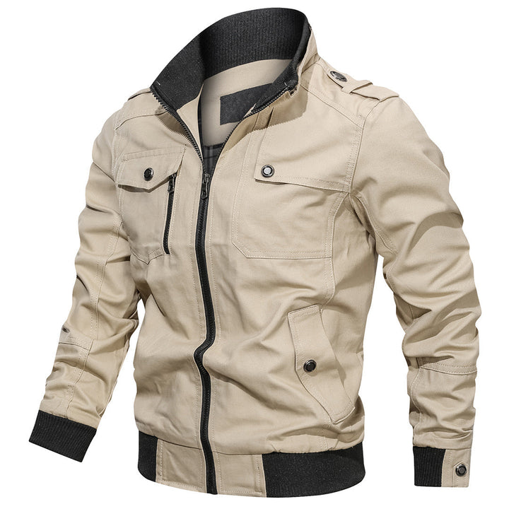 Multi Pocket Bomber Jacket For Men
