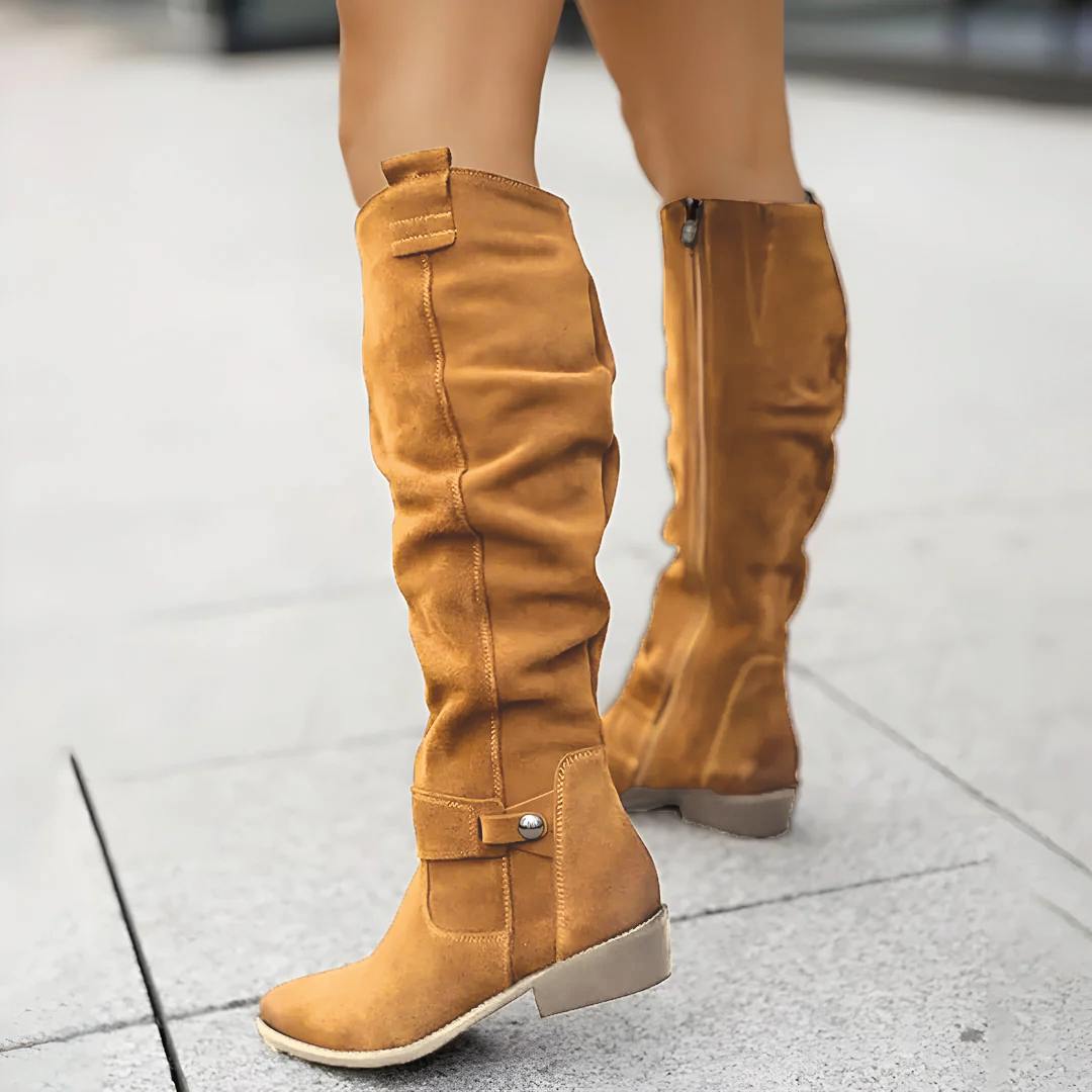 Suede Knee Boots