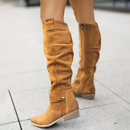 Suede Knee Boots