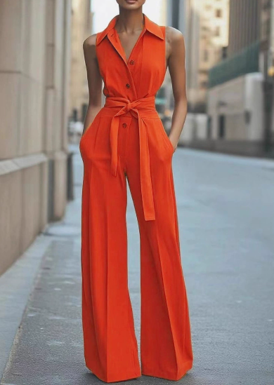 Conjunto de Mujer de Primavera de Pierna Ancha