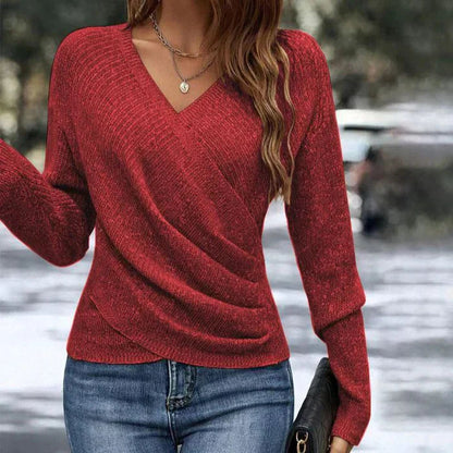 Women’s Spring V-Neck Wrap Top