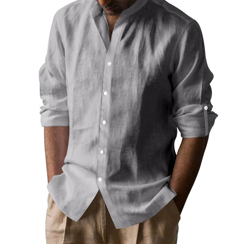 Relaxed Fit Breathable Linen Shirt