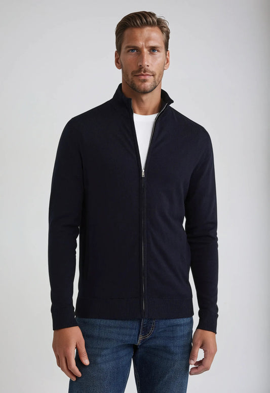 Men’s Full Zip High Neck Sweater