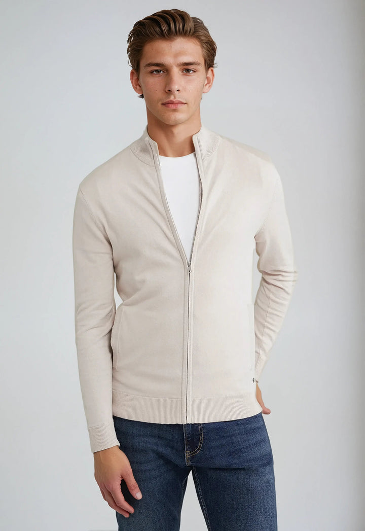 Men’s Full Zip High Neck Sweater