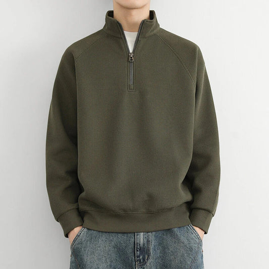 Men’s Winter Warm Casual Quarter Zip Sweater