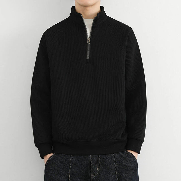Men’s Winter Warm Casual Quarter Zip Sweater