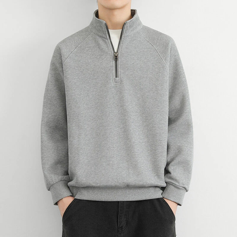 Men’s Winter Warm Casual Quarter Zip Sweater