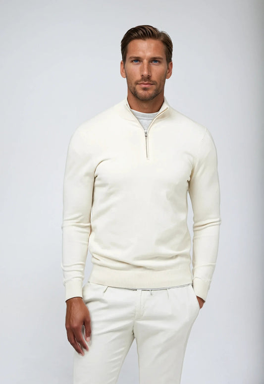 Men’s Winter Classic Quarter Zip Knit Sweater