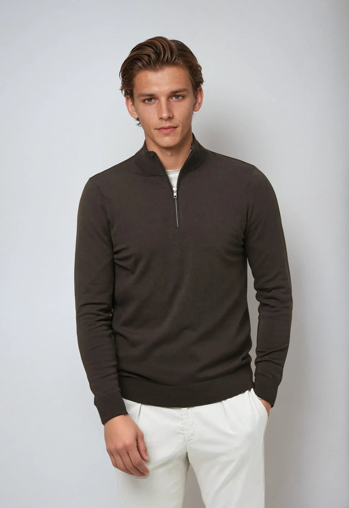 Men’s Winter Classic Quarter Zip Knit Sweater