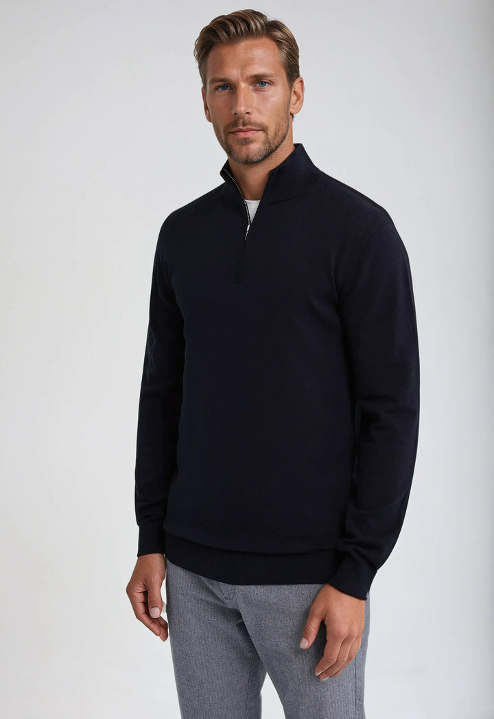 Men’s Winter Classic Quarter Zip Knit Sweater