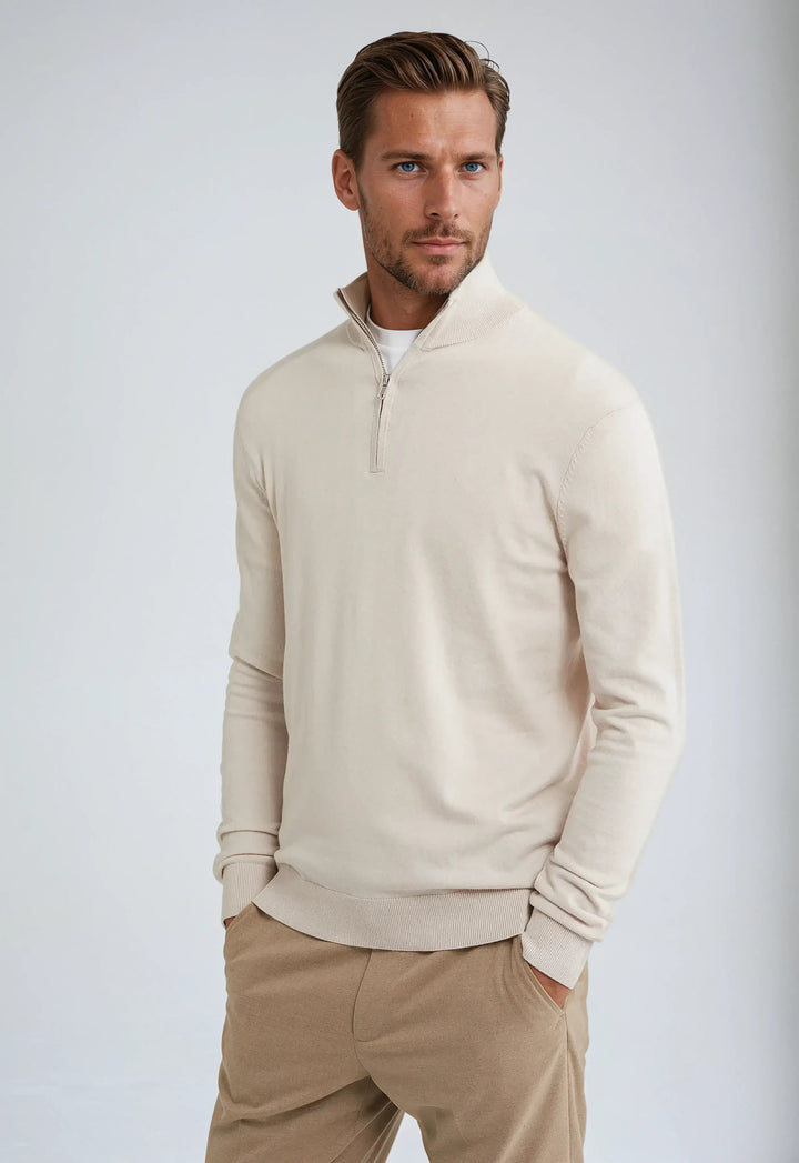 Men’s Winter Classic Quarter Zip Knit Sweater