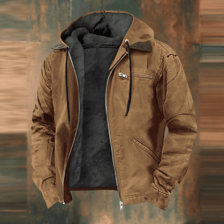 Men’s Casual Zip-Up Hooded Jacket
