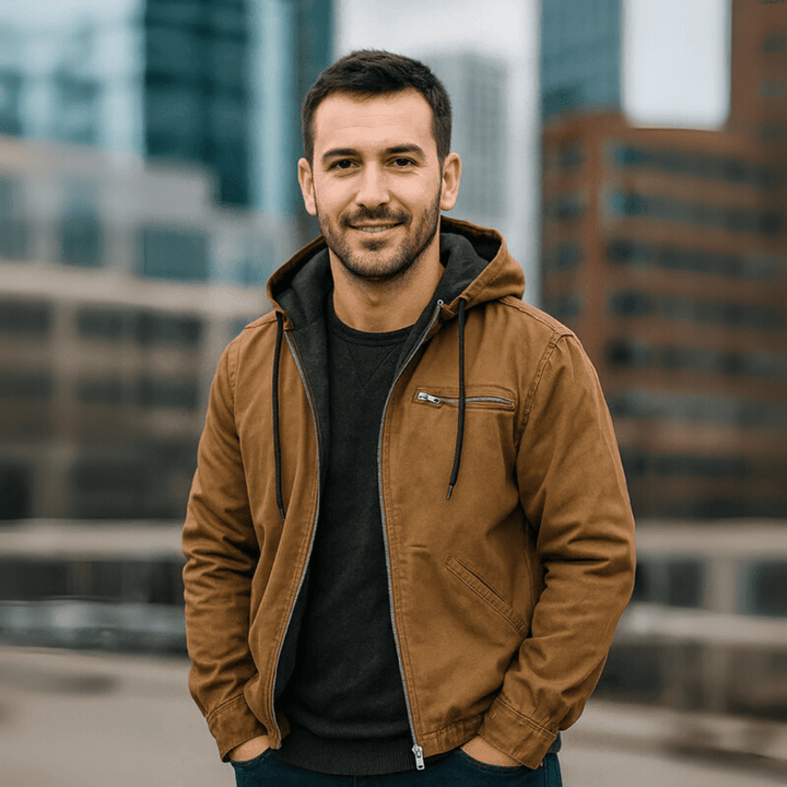 Men’s Casual Zip-Up Hooded Jacket