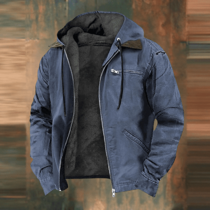 Men’s Casual Zip-Up Hooded Jacket