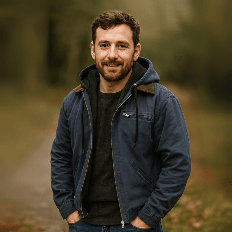 Men’s Casual Zip-Up Hooded Jacket